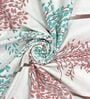 Multicolor Floral 144 TC Cotton King Fitted Bedsheet with 2 Pillow Covers