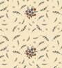 Beige Floral 150 TC Cotton Double Bedsheet With 2 Pillow Covers Mysterious Collection