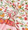 Multicolor Floral 180 TC Cotton 1 Double King Size Bedsheet with 2 Pillow Covers