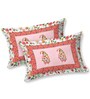 Multicolor Floral 180 TC Cotton 1 Double King Size Bedsheet with 2 Pillow Covers