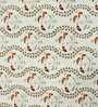 Multicolor Floral 250 TC Cotton King Fitted Bedsheet with 2 Pillow Covers