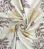 Multicolor Floral 250 TC Cotton King Fitted Bedsheet with 2 Pillow Covers