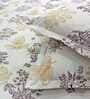 Multicolor Floral 250 TC Cotton King Fitted Bedsheet with 2 Pillow Covers