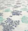 Multicolor Floral 250 TC Cotton King Fitted Bedsheet with 2 Pillow Covers