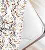 Multicolor Floral 250 TC Cotton King Fitted Bedsheet with 2 Pillow Covers