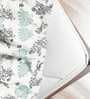 Multicolor Floral 250 TC Cotton King Fitted Bedsheet with 2 Pillow Covers