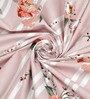 Ziva Floral 260 Tc Polycotton Double Fitted Bedsheet With 2 Pillow Covers