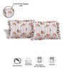 Ziva Floral 260 Tc Polycotton Double Fitted Bedsheet With 2 Pillow Covers