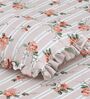 Ziva Floral 260 Tc Polycotton Double Fitted Bedsheet With 2 Pillow Covers