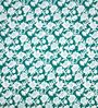 Green Floral 260 Tc Polycotton King Fitted Bedsheet With 2 Pillow Covers