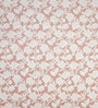 Brown Floral 260 Tc Polycotton King Fitted Bedsheet With 2 Pillow Covers