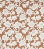 Brown Floral 260 Tc Polycotton King Fitted Bedsheet With 2 Pillow Covers