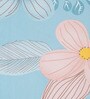 Multicolor Floral 280 TC Glace Cotton Fitted Single Bedsheet with 1 Pillow Cover