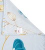 Multicolor Floral 280 TC Glace Cotton Single Bedsheet with 1 Pillow Cover