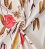 Multicolor Floral 280 TC Microfibre Fitted King Bedsheet 2 Pillow Covers