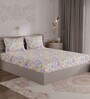 Multicolor Floral 300 TC 100% Cotton Double Bedsheet With 2 Pillow Covers Amorous Collection