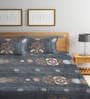 Multicolor Floral 300 TC Cotton Blend  Double Bedsheet with 2 Pillow covers