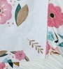 Multicolor Floral 300 TC Cotton Blend  Double Bedsheet with 2 Pillow covers