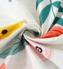 Multicolor Floral 300 TC Cotton Blend Double Bedsheet with 2 Pillow covers