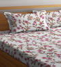 Multicolor Floral 300 TC Cotton Blend Double Bedsheet with 2 Pillow covers