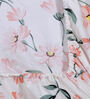 Multicolor Floral 300 TC Cotton Blend  Double Bedsheet with 2 Pillow covers