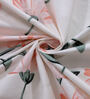 Multicolor Floral 300 TC Cotton Blend  Double Bedsheet with 2 Pillow covers