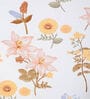 Multicolor Floral 300 TC Cotton Blend  Double Bedsheet with 2 Pillow covers