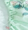Multicolor Floral 300 TC Cotton Blend  Double Bedsheet with 2 Pillow covers