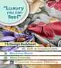 Green Floral 300 TC Cotton Blend 7D King Size Fitted Double Bedsheet with 2 Pillow Covers