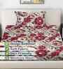 Multicolor Floral 300 TC Cotton Blend 7D Single Bedsheet with 1 Pillow Cover