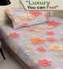 Multicolor Floral 300 TC Cotton Blend 7D Single Bedsheet with 1 Pillow Cover