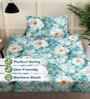 Multicolor Floral 300 TC Cotton Blend 7D Single Bedsheet with 1 Pillow Cover