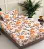 Multicolor Floral 300 TC Cotton Blend 7D Single Bedsheet with 1 Pillow Cover