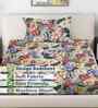 Multicolor Floral 300 TC Cotton Blend 7D Single Bedsheet with 1 Pillow Cover