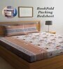 Multicolor Floral 300 TC Cotton Blend Double King Sized Bedsheet With 2 Pillow Covers