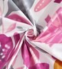 Multicolor Floral 300 TC Cotton Blend Fitted Single Bedsheet with Pillow Cover