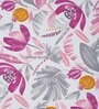 Multicolor Floral 300 TC Cotton Blend Fitted Single Bedsheet with Pillow Cover