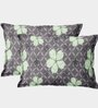 Multicolor Floral 300 TC Cotton Blend King Sized Bedsheet With 2 Pillow Covers