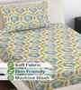Multicolor Floral 300 TC Cotton Blend Single Bedsheet with 1 Pillow Cover