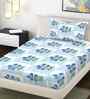 Multicolor Floral 300 TC Cotton Blend Single Bedsheet with 1 Pillow Cover