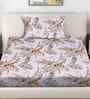 Multicolor Floral 300 TC Cotton Blend Single Bedsheet with 1 Pillow Cover