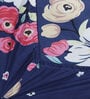 Multicolor Floral 300 TC Cotton Fitted Single Bedsheet with 1 Pillow Cover