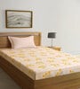 Multicolor Floral 300 TC Cotton Fitted Single Bedsheet with 1 Pillow Cover