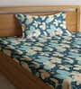 Multicolor Floral 300 TC Cotton Fitted Single Bedsheet with 1 Pillow Cover