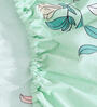 Multicolor Floral 300 TC Cotton Fitted Single Bedsheet with 1 Pillow Cover