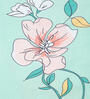 Multicolor Floral 300 TC Cotton Fitted Single Bedsheet with 1 Pillow Cover
