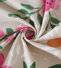 Multicolor Floral 300 TC Cotton Fitted Single Bedsheet with 1 Pillow Cover