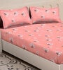 Multicolor Floral 300 TC Cotton Single Bedsheet with 1 Pillow Cover