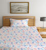 Multicolor Floral 300 TC Cotton Single Bedsheet with 1 Pillow Cover