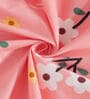 Multicolor Floral 300 TC Cotton Single Bedsheet with 1 Pillow Cover